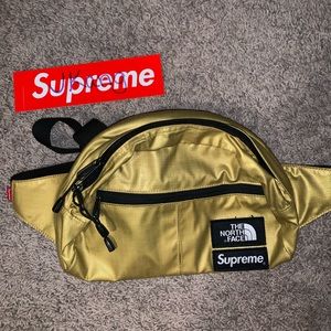 Supreme x The North Face Metallic Gold Waist Bag